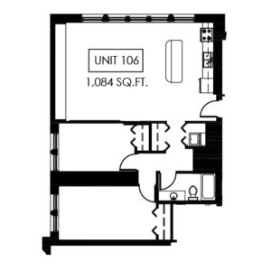 Unit 106 - 1,084 sq ft