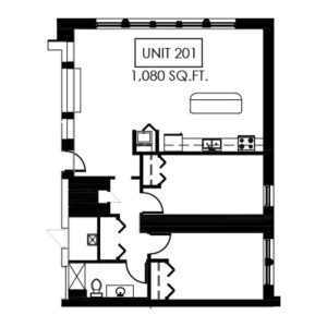 Unit 201 - 1,080 sq ft